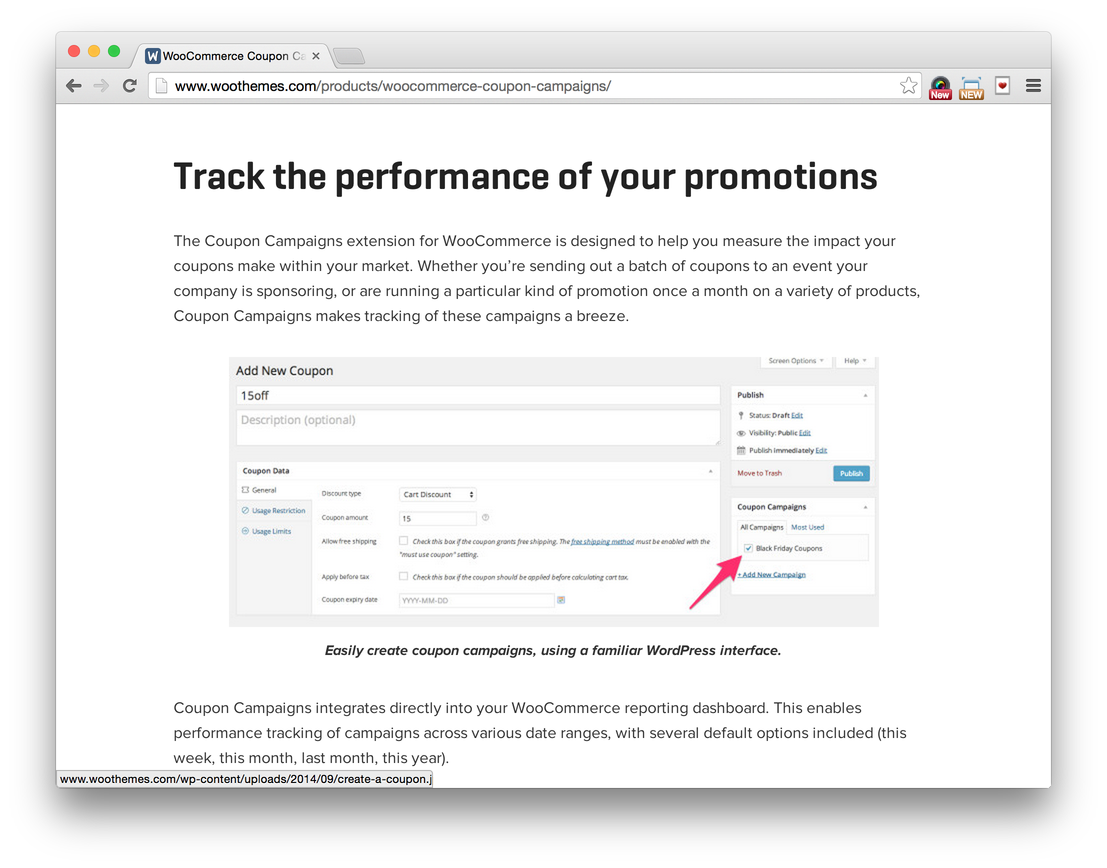 Woocommerce coupon code